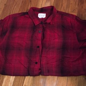 On the Byas/ PacSun red plaid button up